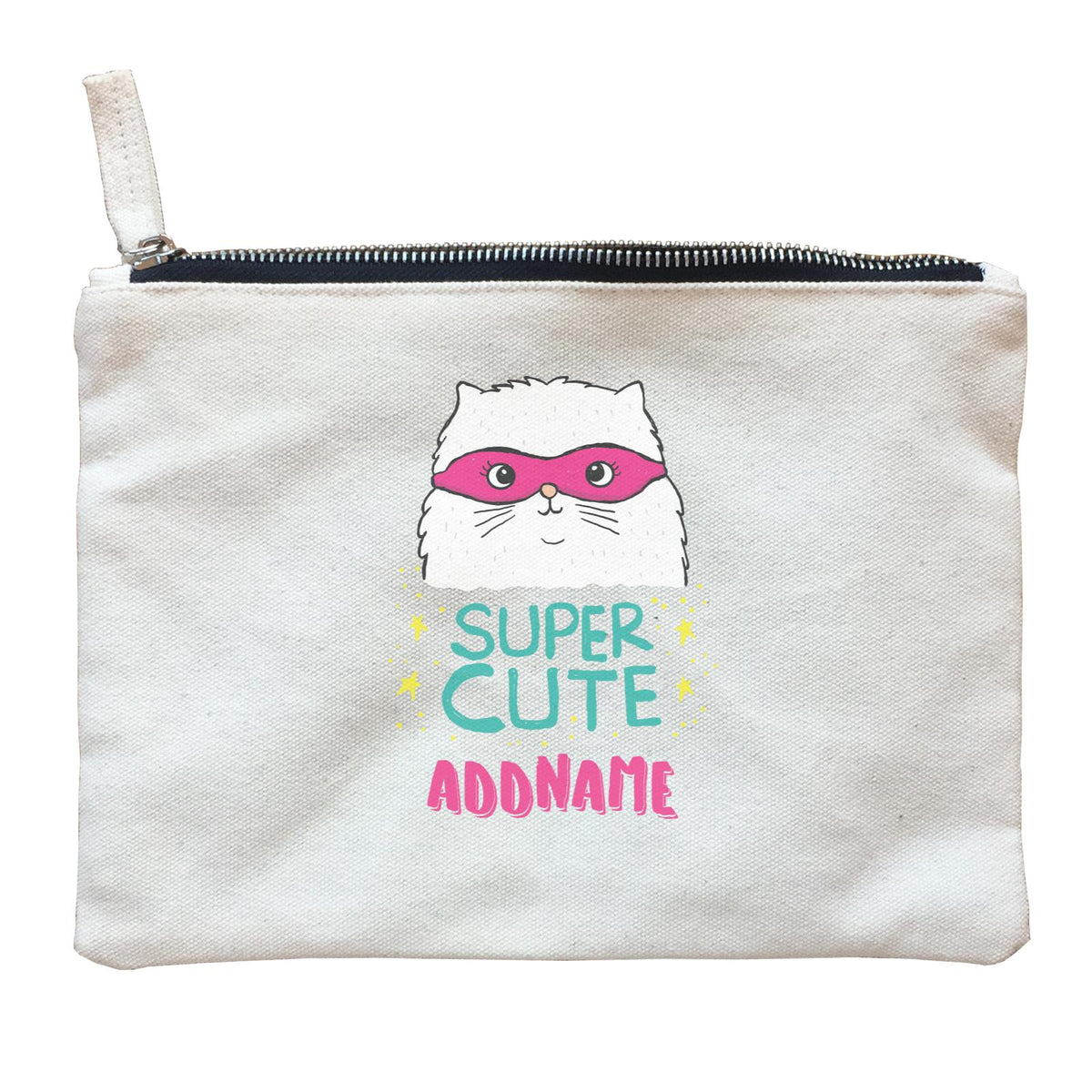 Cool Cute Animals Cats Super Cute Addname Zipper Pouch