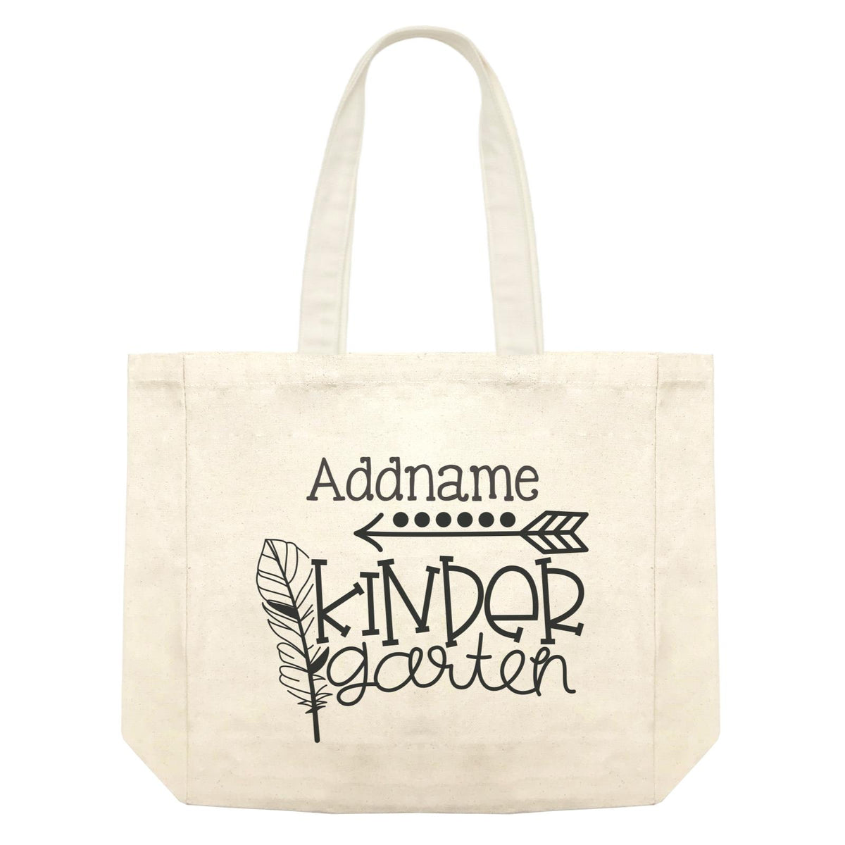 Graduation Series Second Grade with Feather Shopping Bag