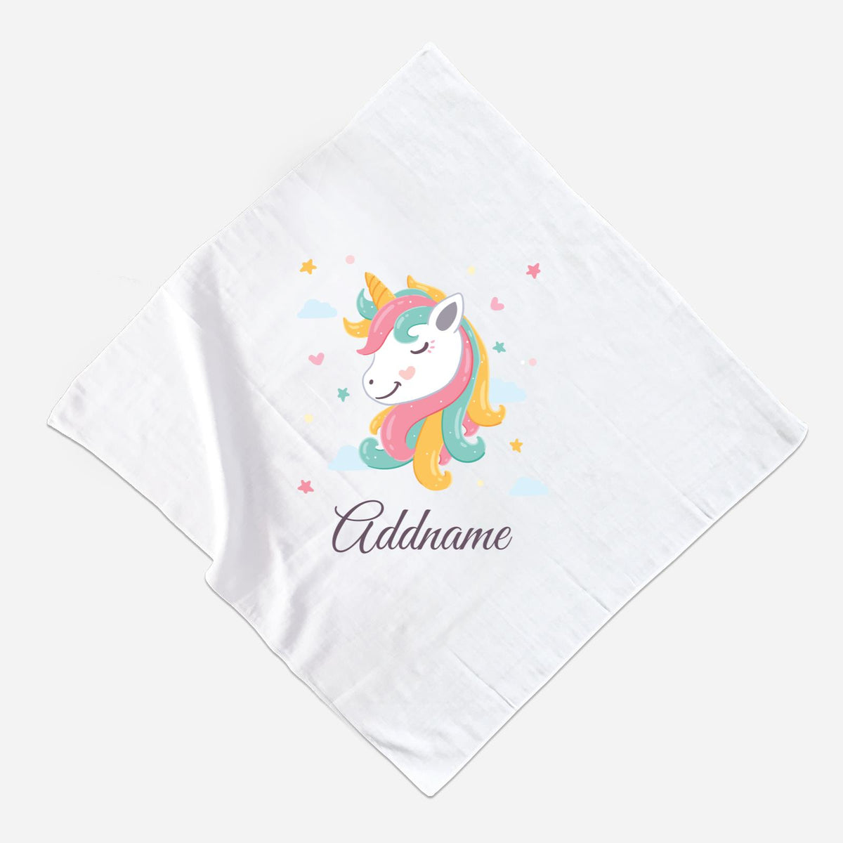 Unicorn Muslin Square