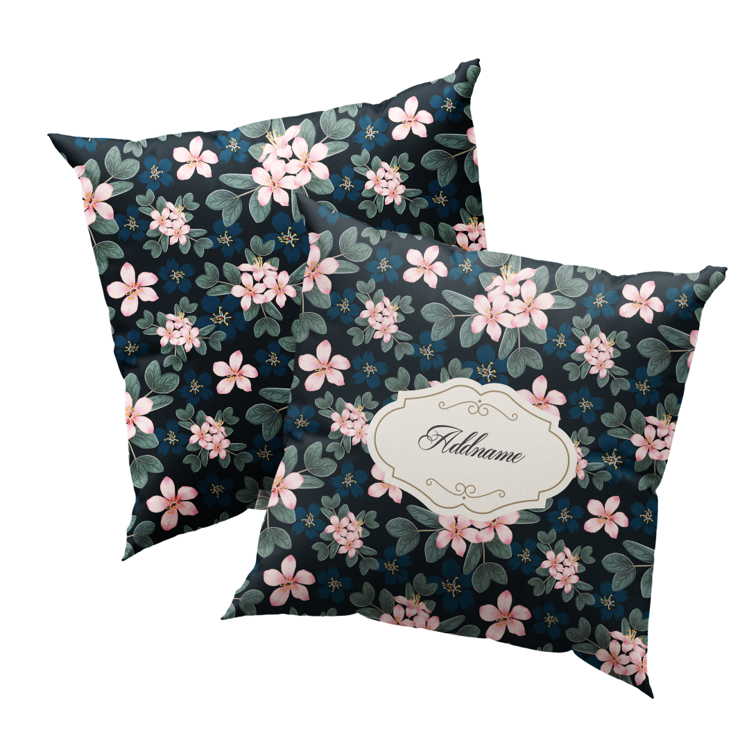 Halcyon Botanic Full Print Cushion Cover with Inner Cushion