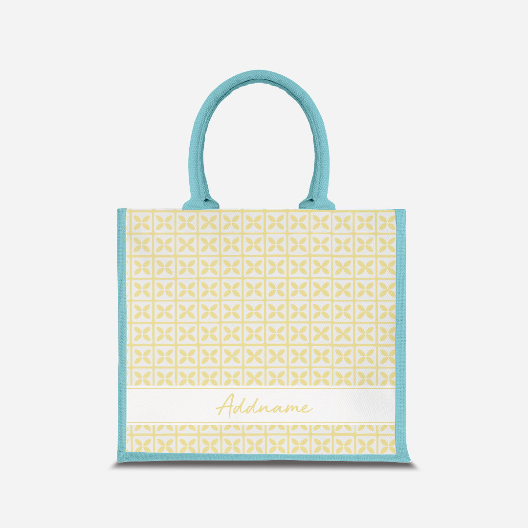 Kedah Rumaysa Jute Bag - Yellow