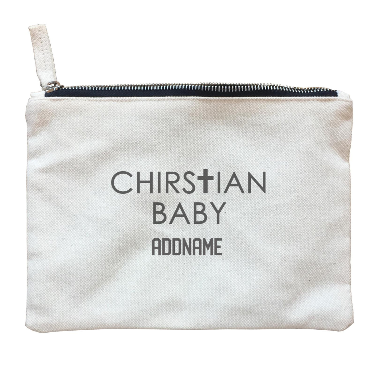 Christian Baby Christian Baby with Cross Addname Accessories Zipper Pouch