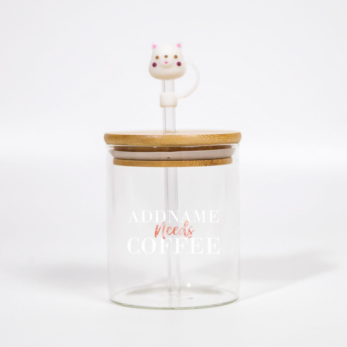 Marble Addname Need Coffee Canicup - Rose With White Text
