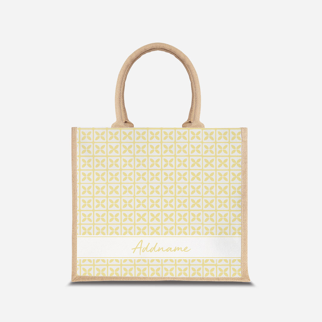Kedah Rumaysa Jute Bag - Yellow