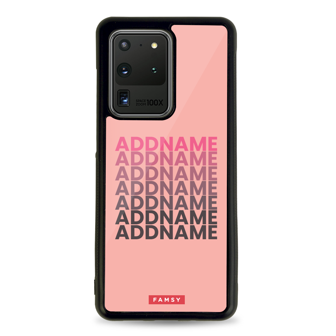 Your Name Series - Peach Cocktail Samsung Case