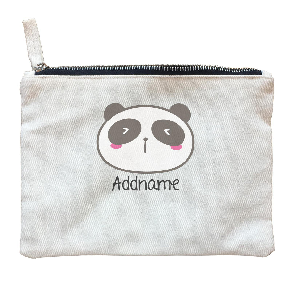 Cute Animals And Friends Series Cute Panda Shy Addname Zipper Pouch