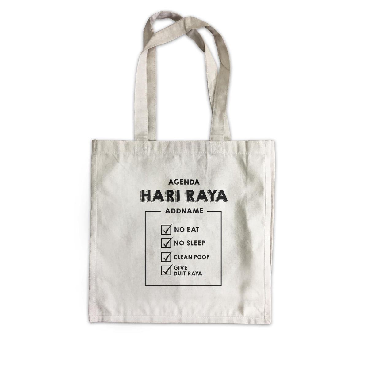Mom N Dads Agenda Hari Raya Canvas Bag Personalizable Designs Raya Agenda