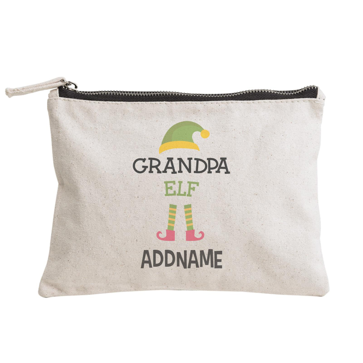 Christmas Series Grandpa Elf Zipper Pouch