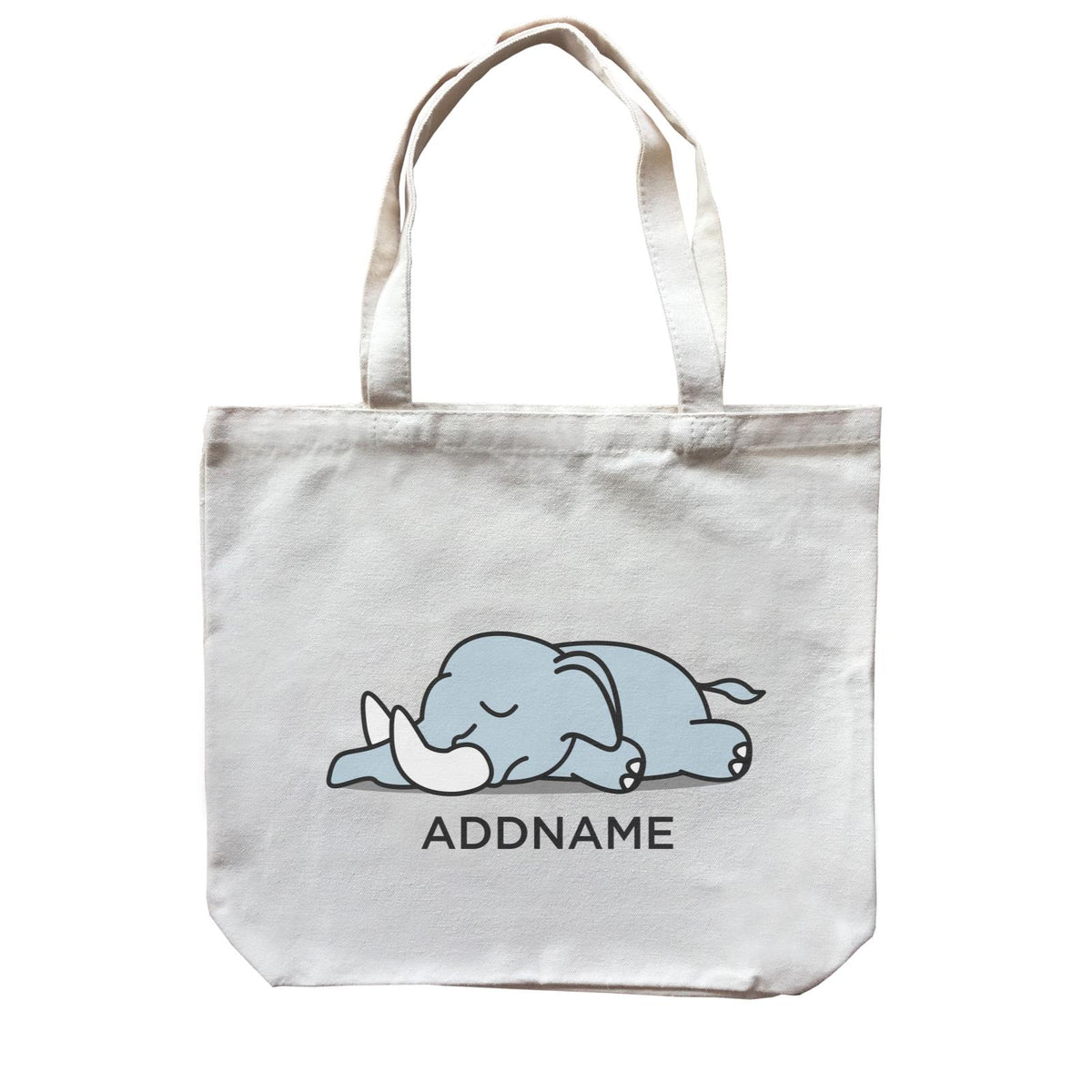 Lazy Elephant Addname Canvas Bag