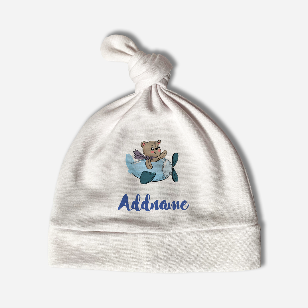 Cute Bear Pilot Boy Baby Hat