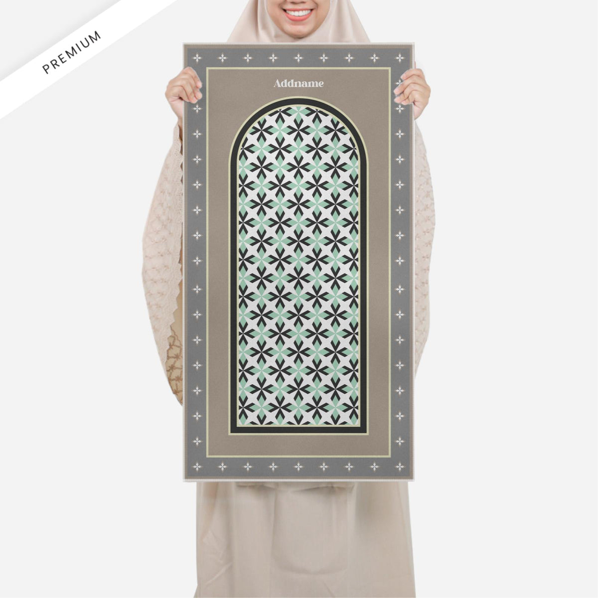 Ixora Series Premium Sejadah - Black