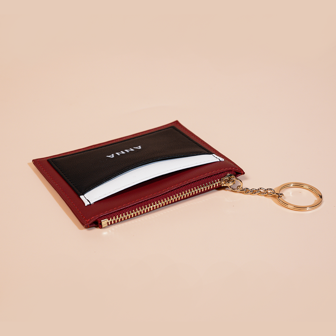 Victoria Chain CardHolder - Maroon