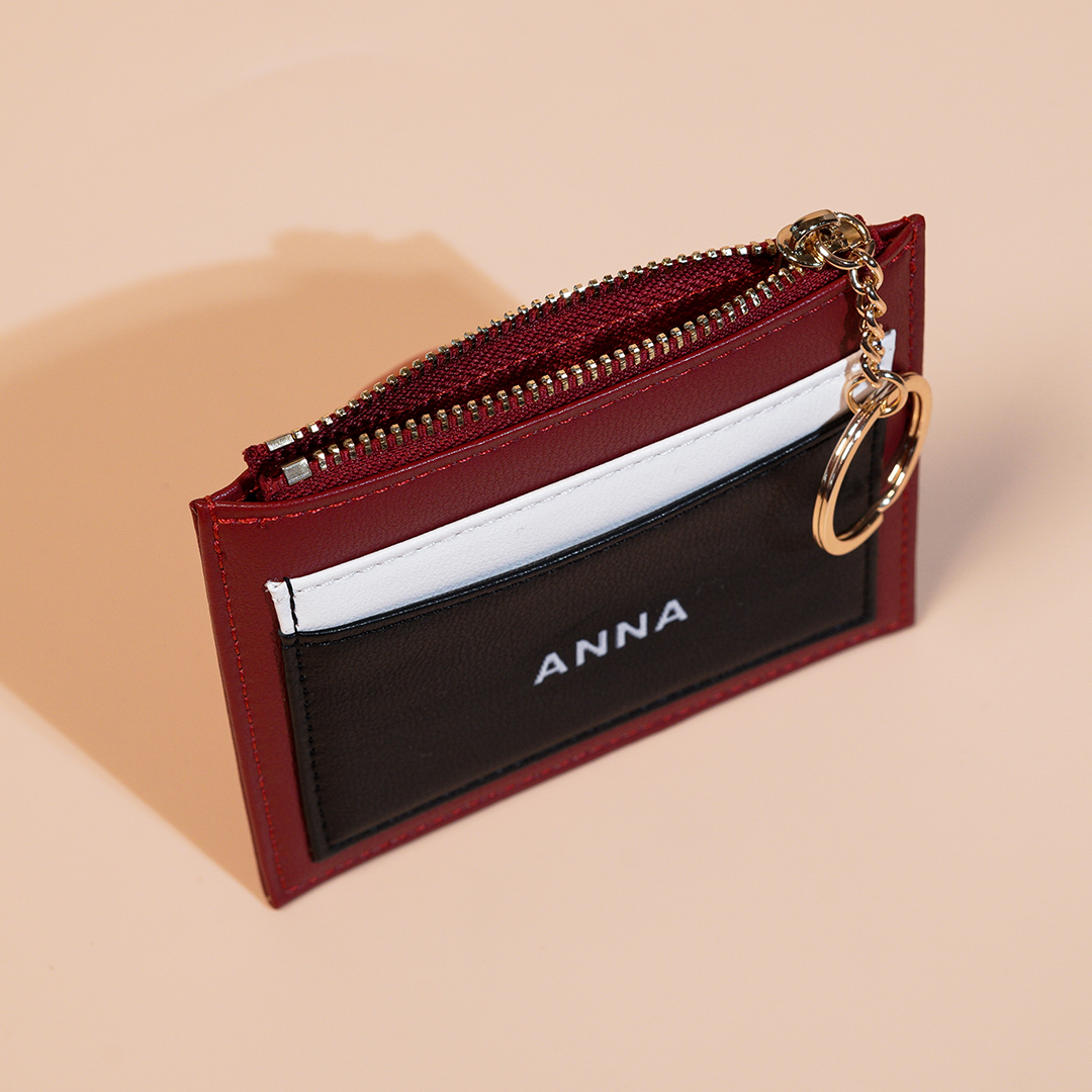 Victoria Chain CardHolder - Maroon