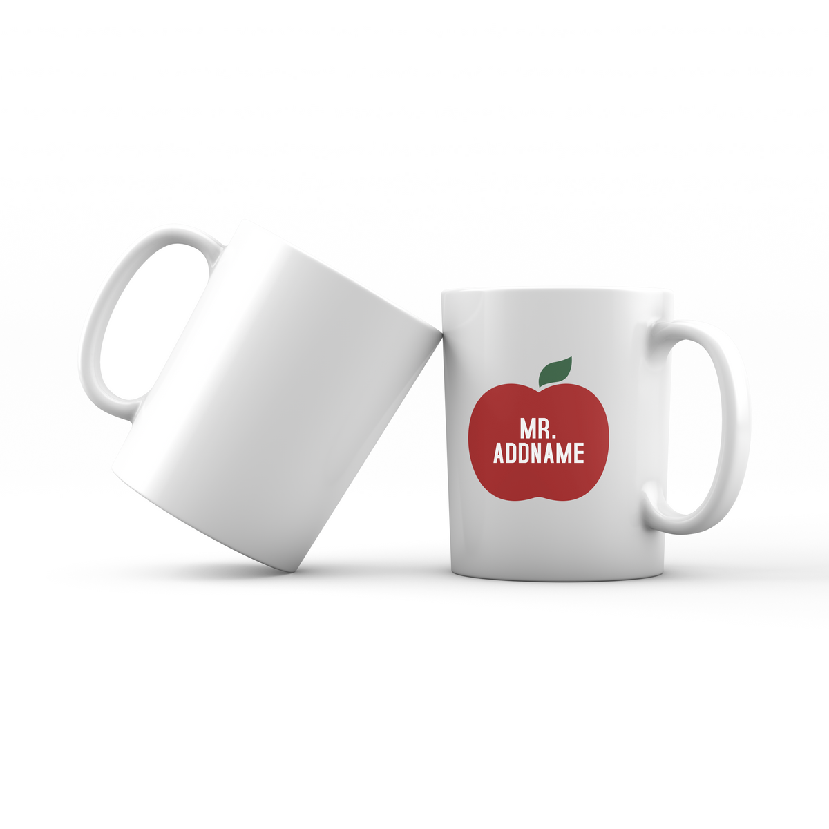 Teacher Addname Big Red Apple Mr. Addname Mug