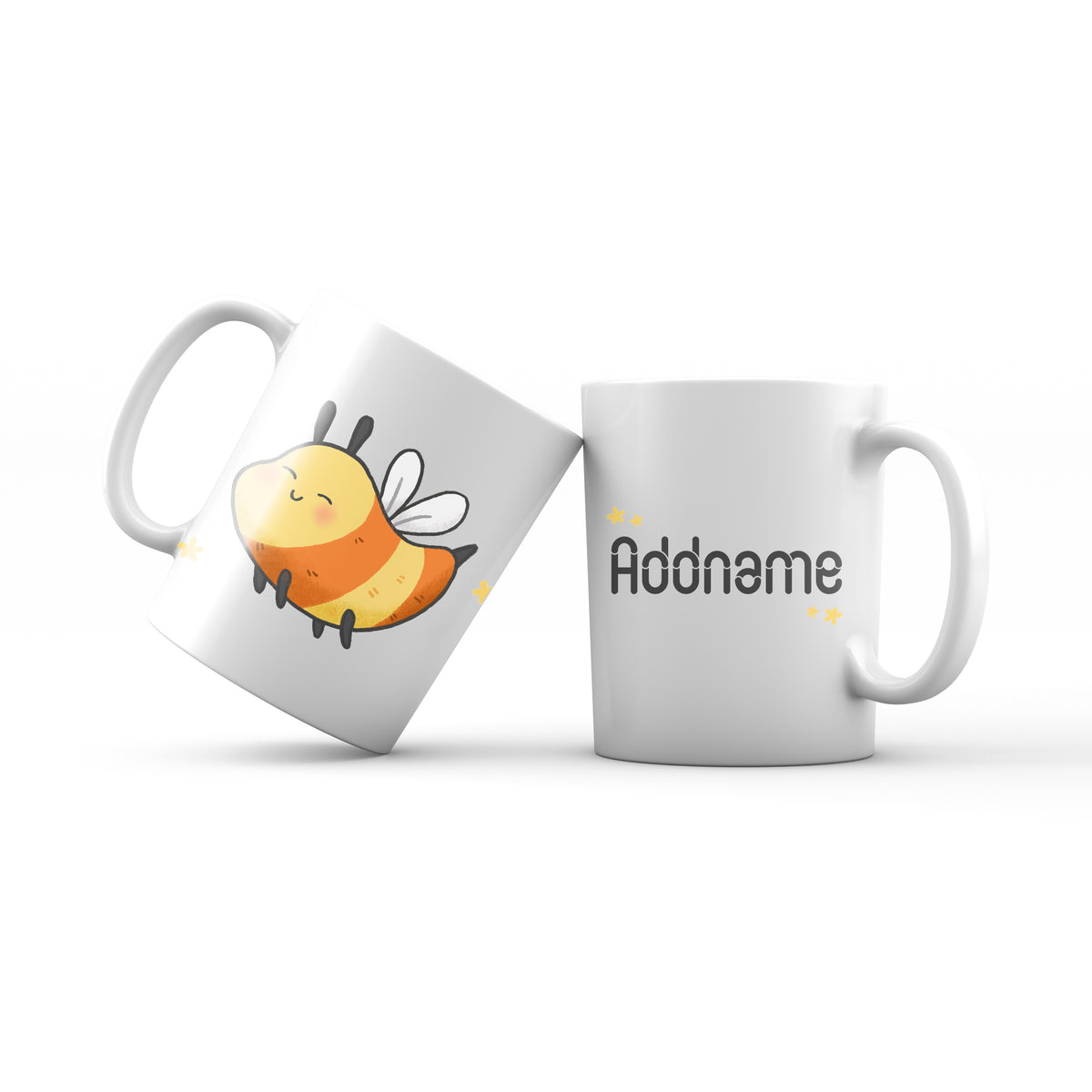 Cute Hand drawn Animals Farm Bees Addname Mug