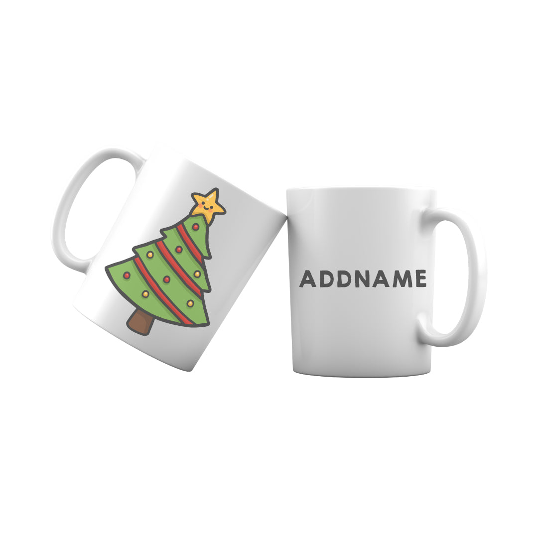 Xmas Cute Xmas Tree Addname Mug