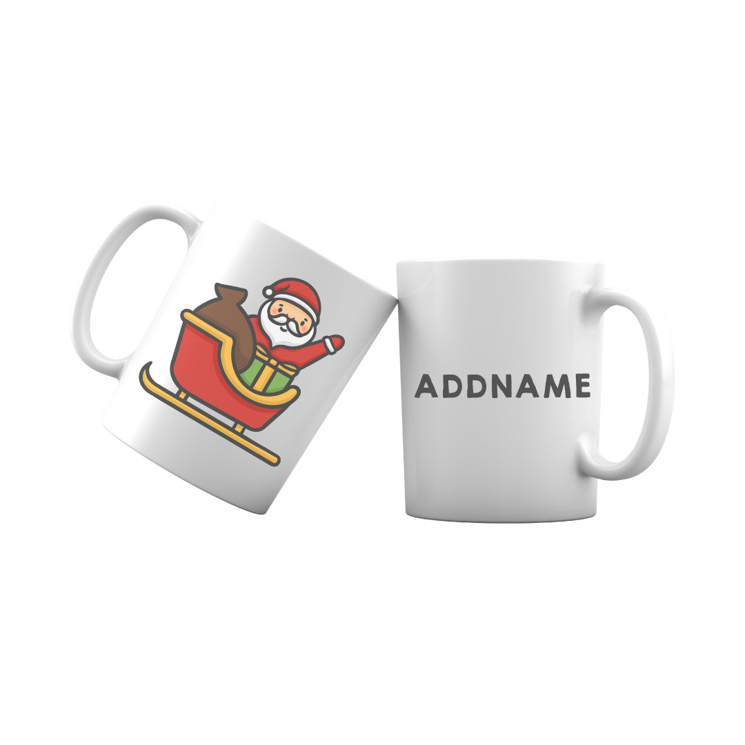 Xmas Cute Santa Addname Mug