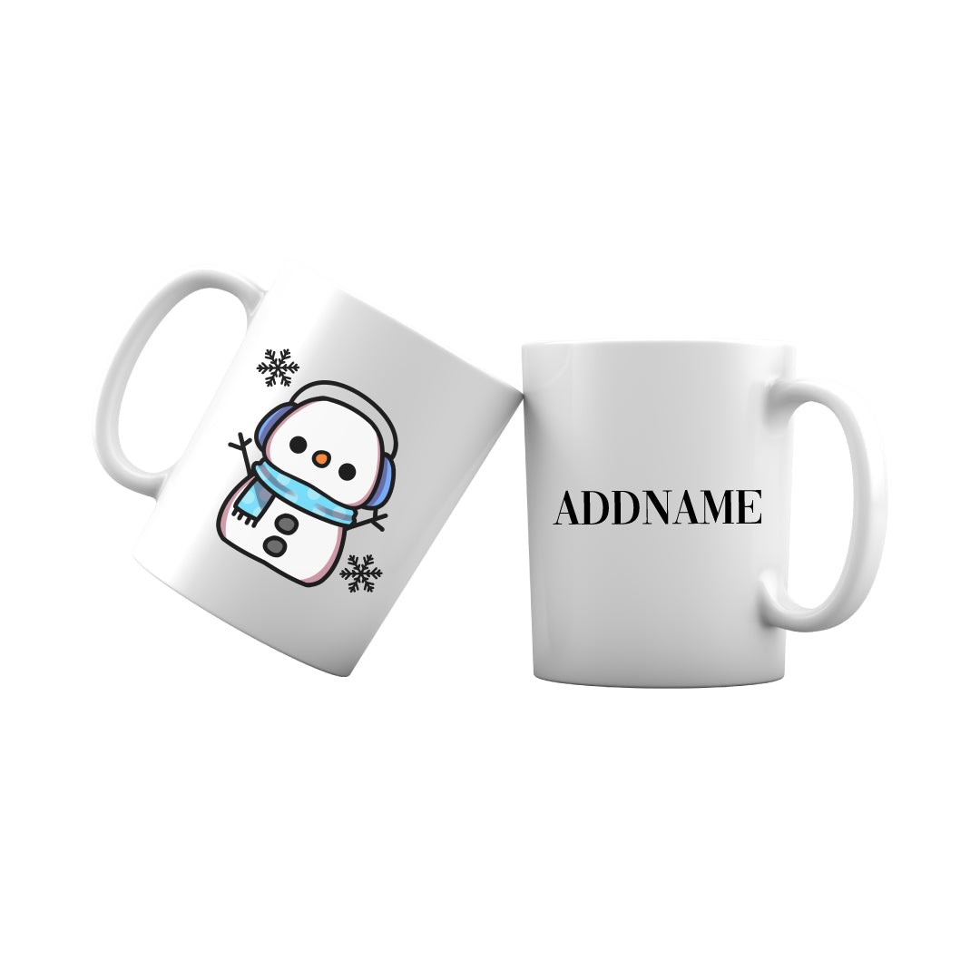 Xmas Little Boy Snowman Mug