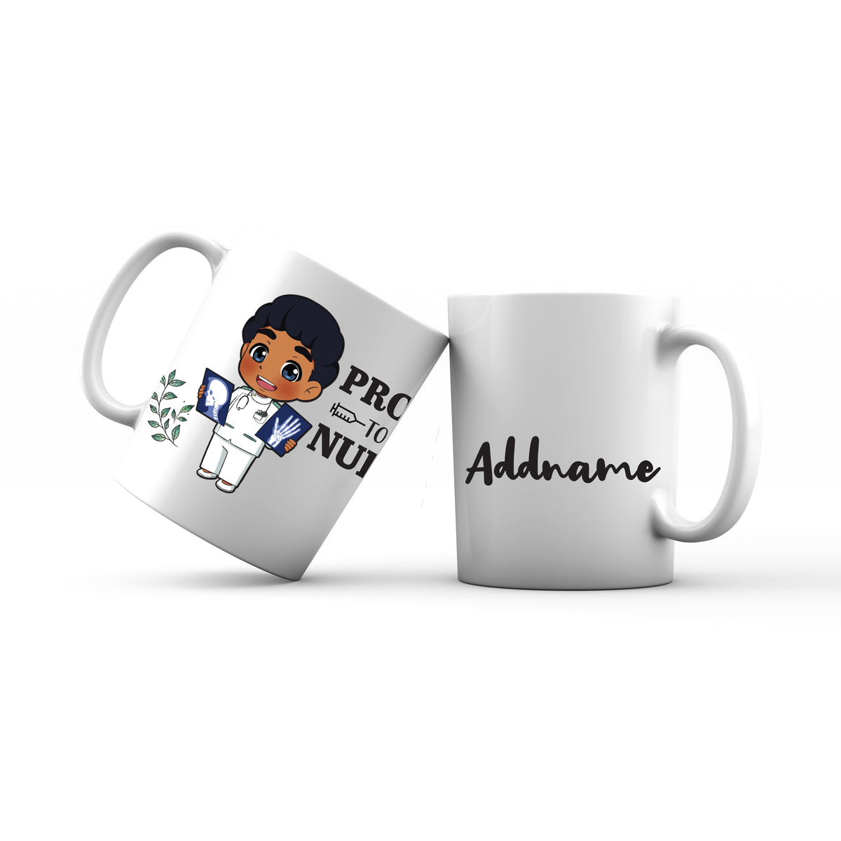 Proud To Be A Nurse Chibi Male Indian Mug