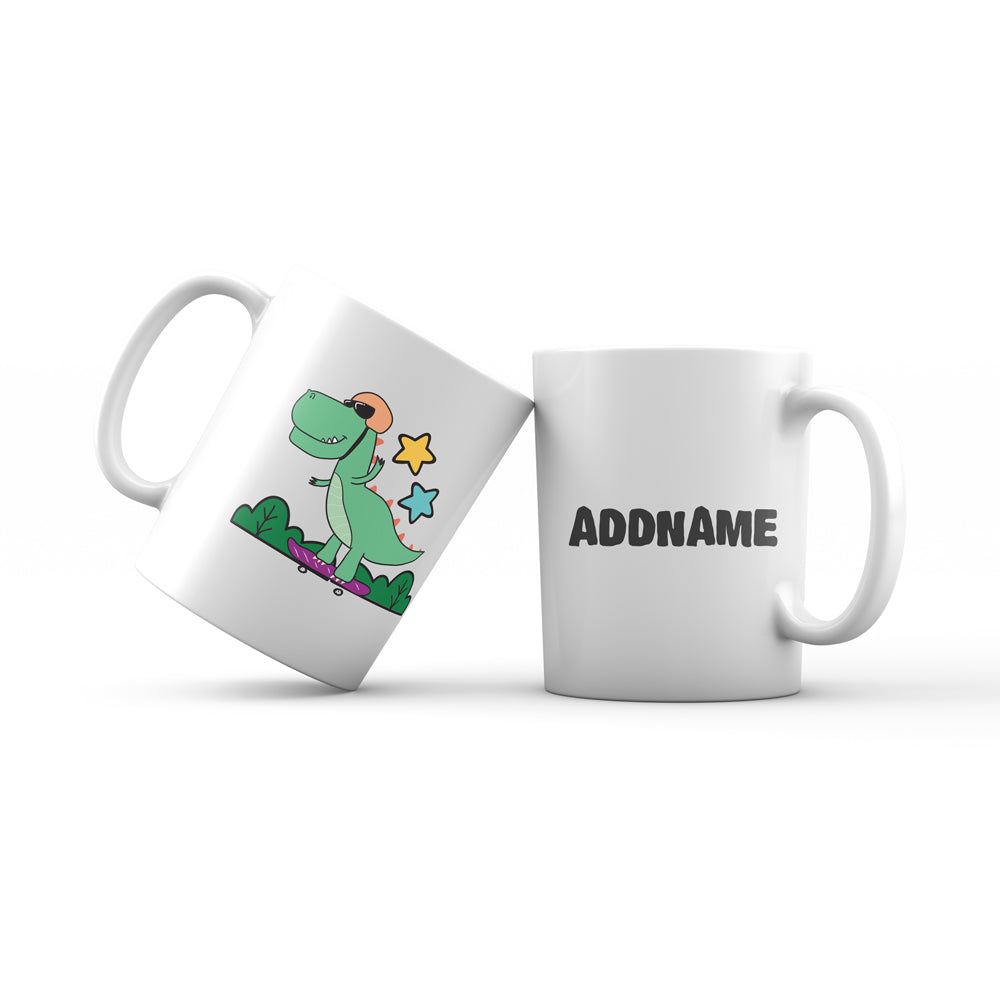 Super Cute Dinosaur Green Skater Mug