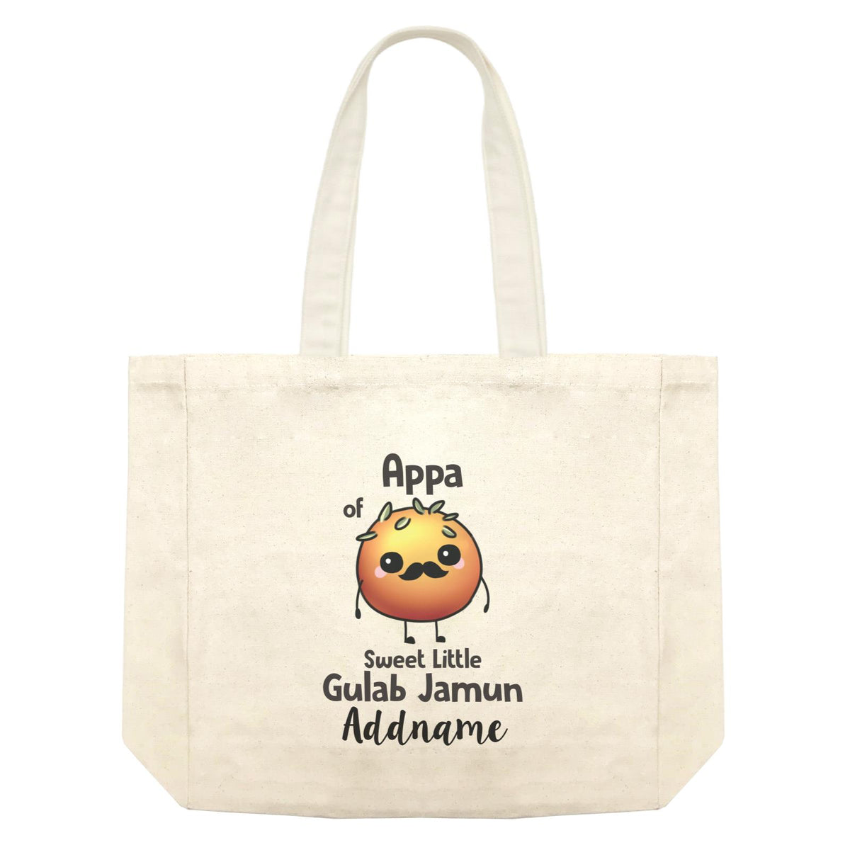 Deepavali Cute Appa Gulab Jamun Addname Shopping Bag