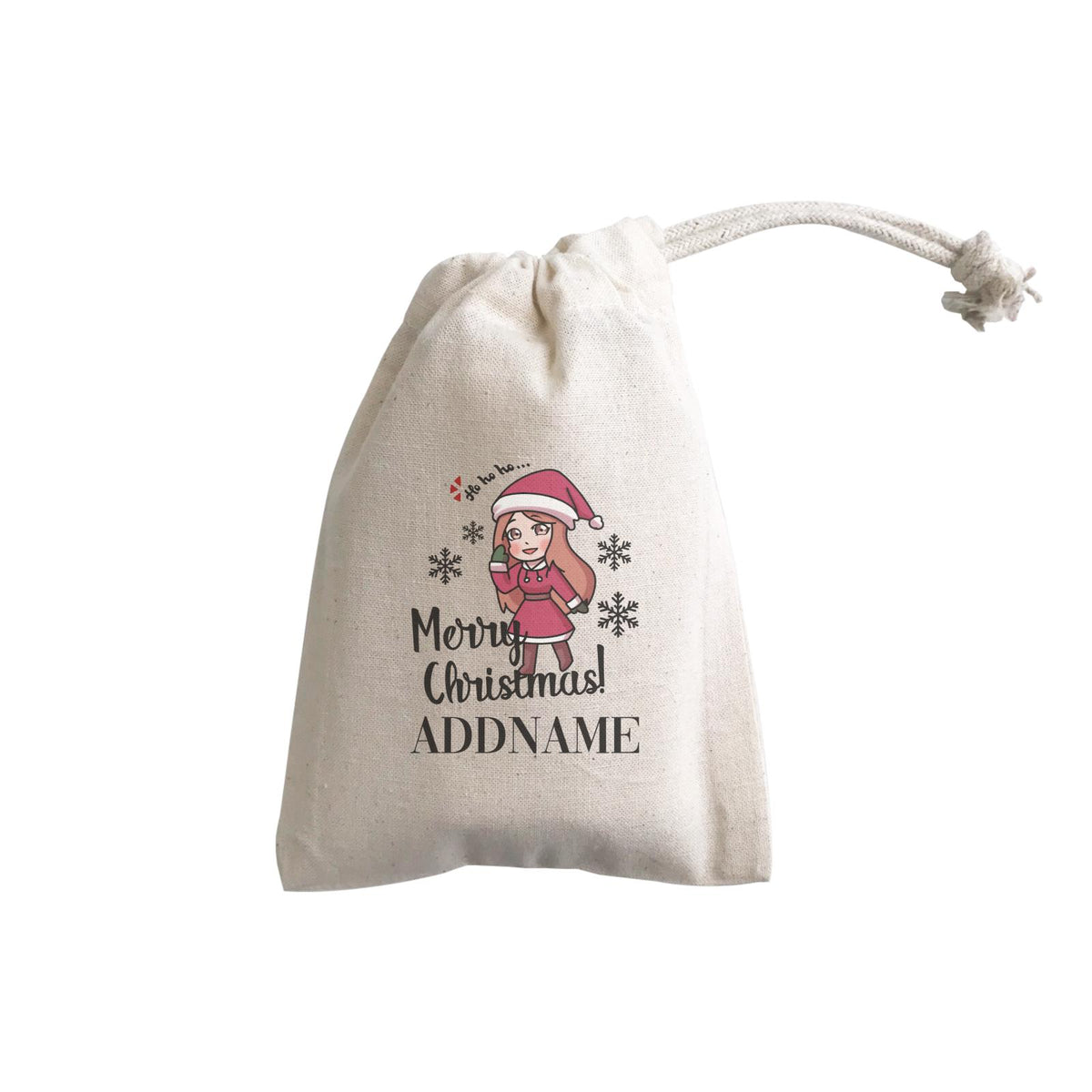 Xmas Christmas Chibi Family Santa Momma Wishes Merry Christmas GP Gift Pouch