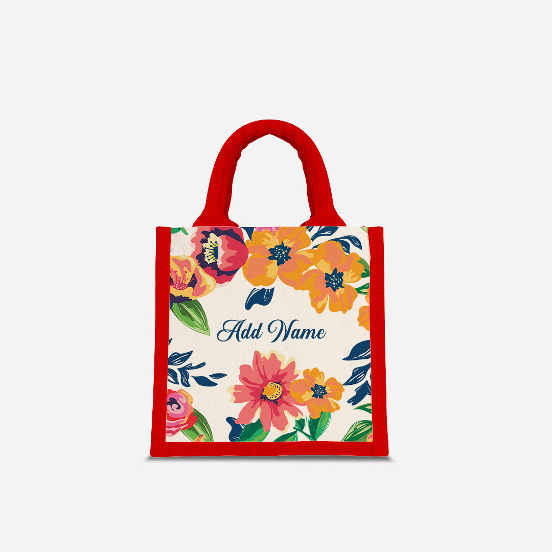 Deborah Series Half Lining Lunch Bag - Celeste Red