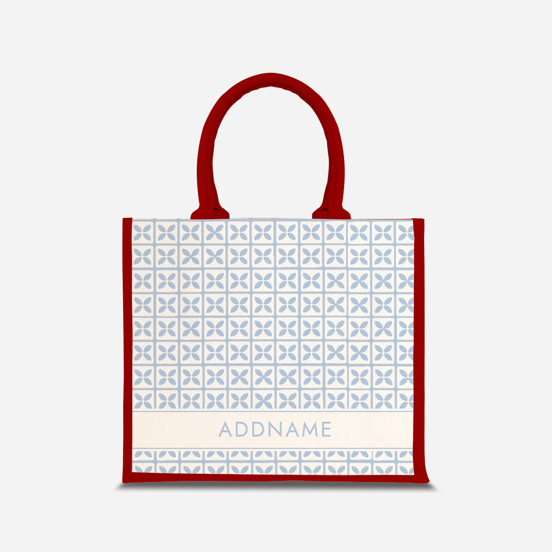 Kedah Rumaysa Jute Bag - Light Blue