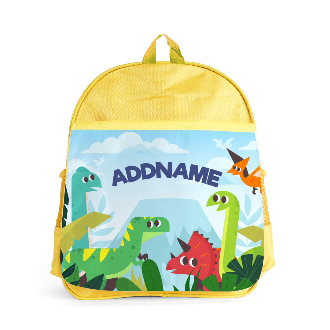 Dino Jungle Yellow Kiddies Bag