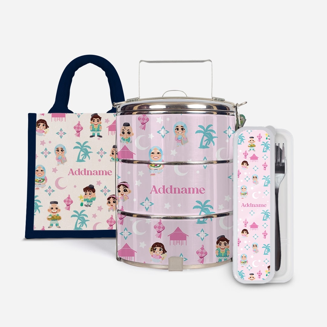 Seindah Lebaran Series - Set Kasih Pastel Pink