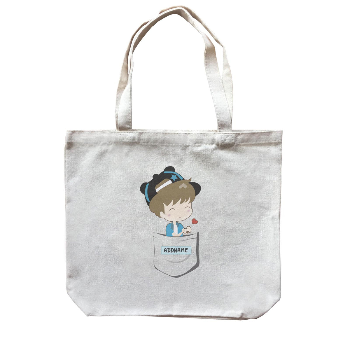 Love Family Pocket Daddy Addname Accessories Canvas Bag