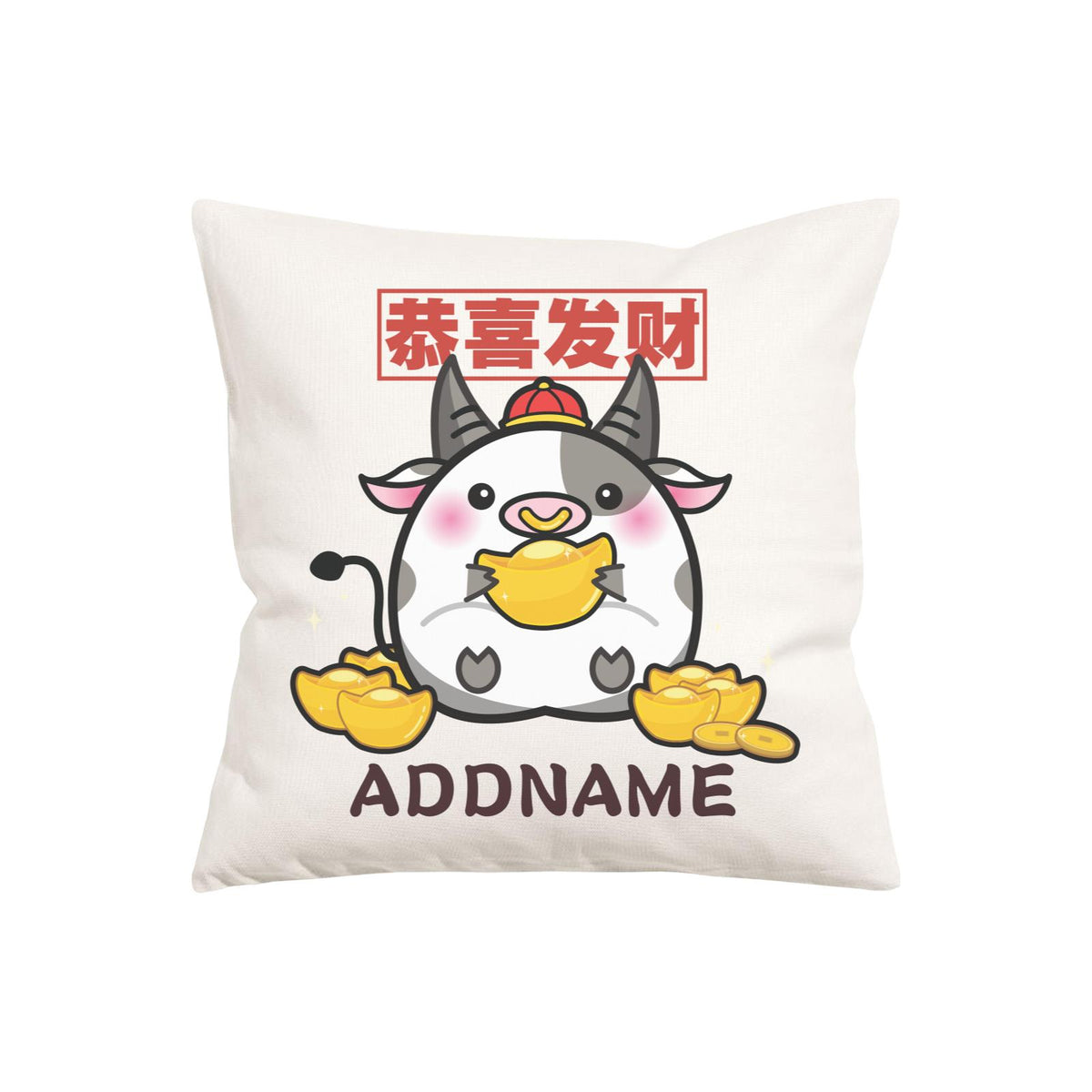Ultra Cute Zodiac Series Cow PW Cushion