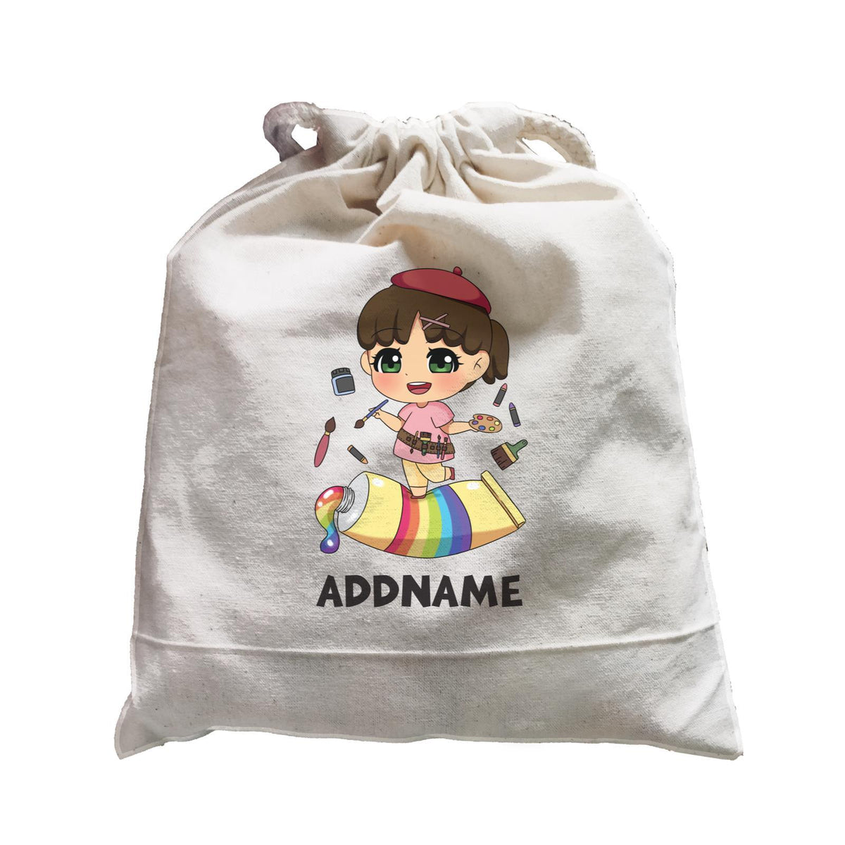 Children's Day Gift Series Artist Little Girl Addname Satchel