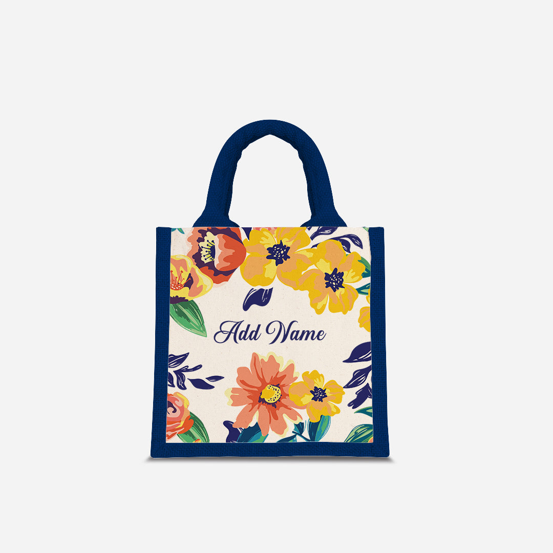 Deborah Series Half Lining Lunch Bag - Teal Navy