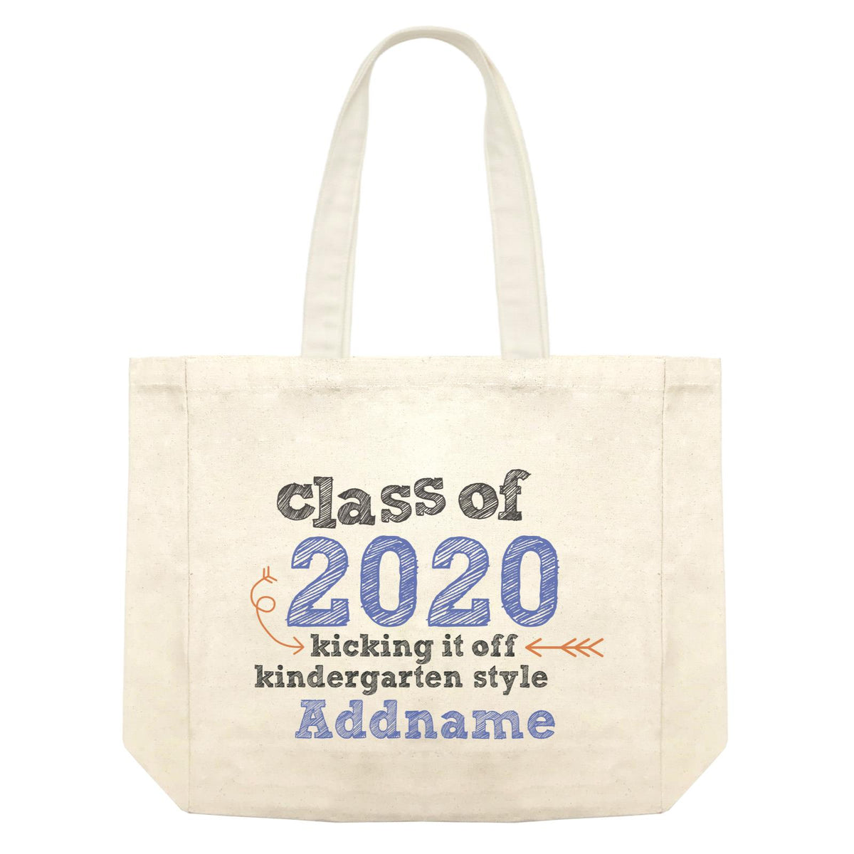 Graduation Series Kicking it off Kindergarten Style Shopping Bag