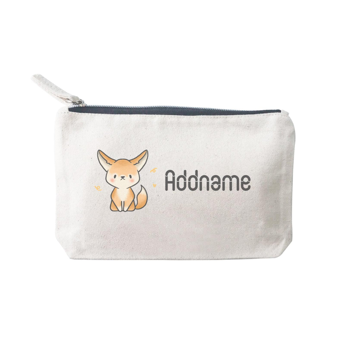 Cute Hand Drawn Style Fennec Fox Addname SP Stationery Pouch 2