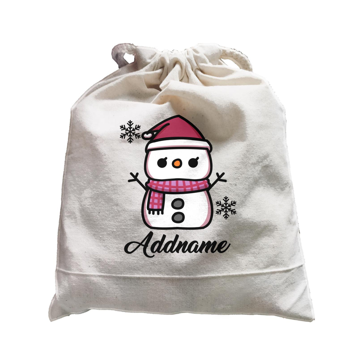 Xmas Little Girl Snowman Satchel