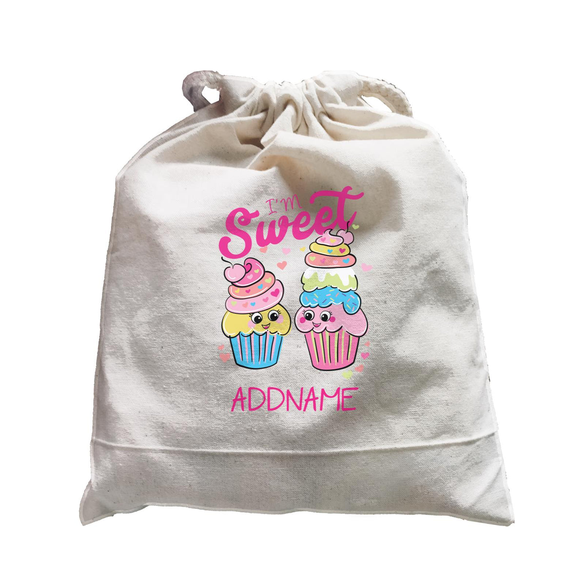 Cool Vibrant Series I'm Sweet Cupcakes Addname Satchel
