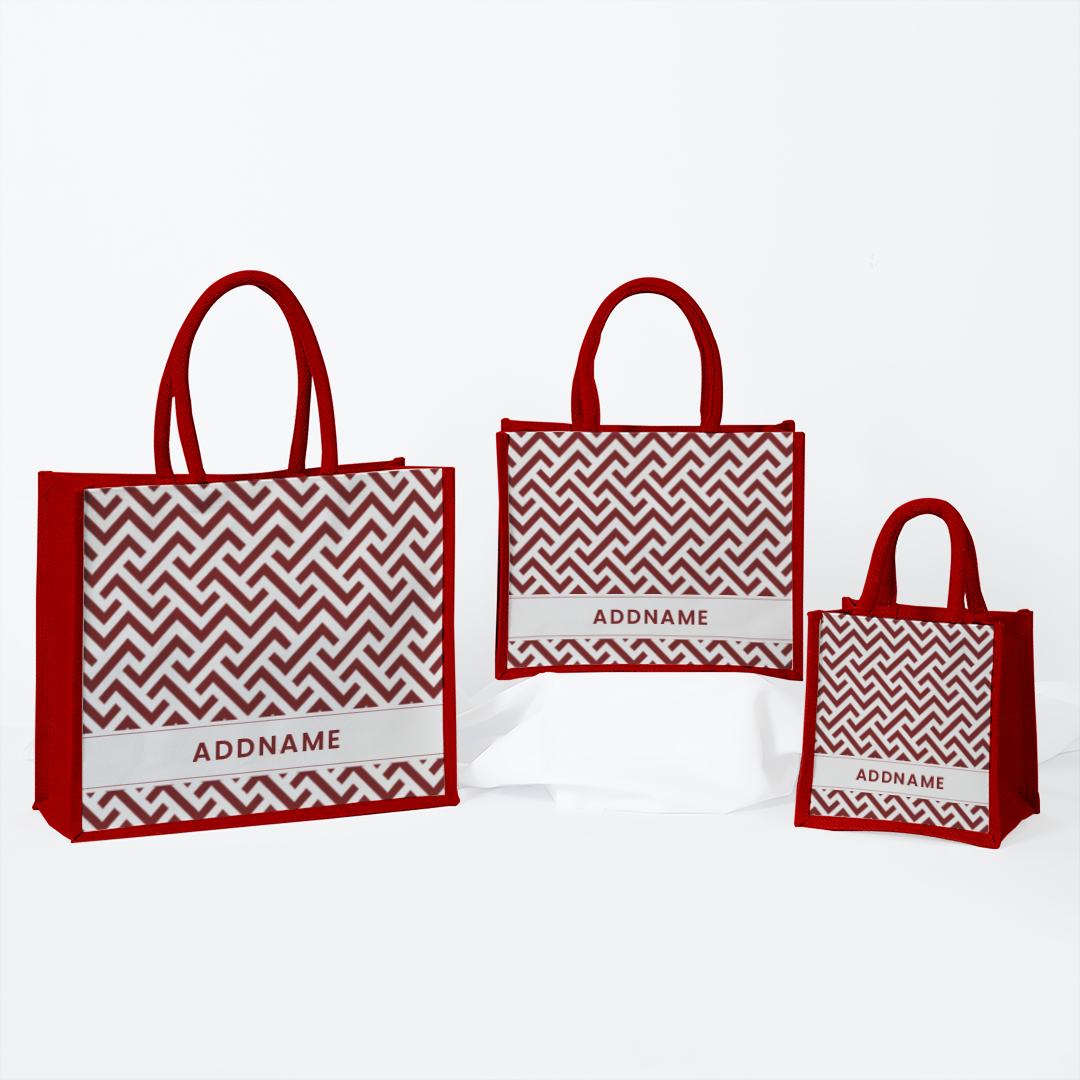 AUFBAU Series - Rouge Jute Bags