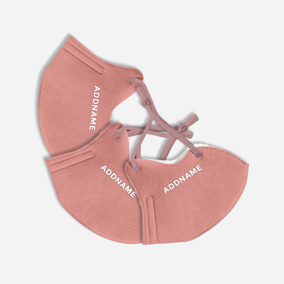 Kids Ergo Face Mask - Dusty Pink (3pcs)