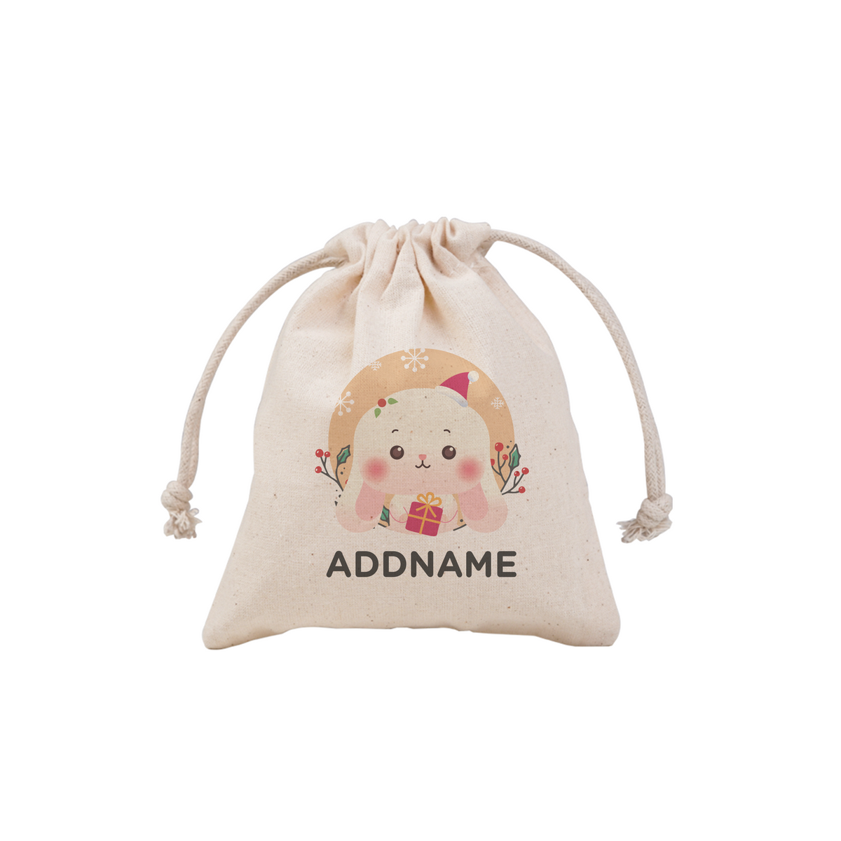 Christmas Cute Animal Series Cute Rabbit Mini Pouch