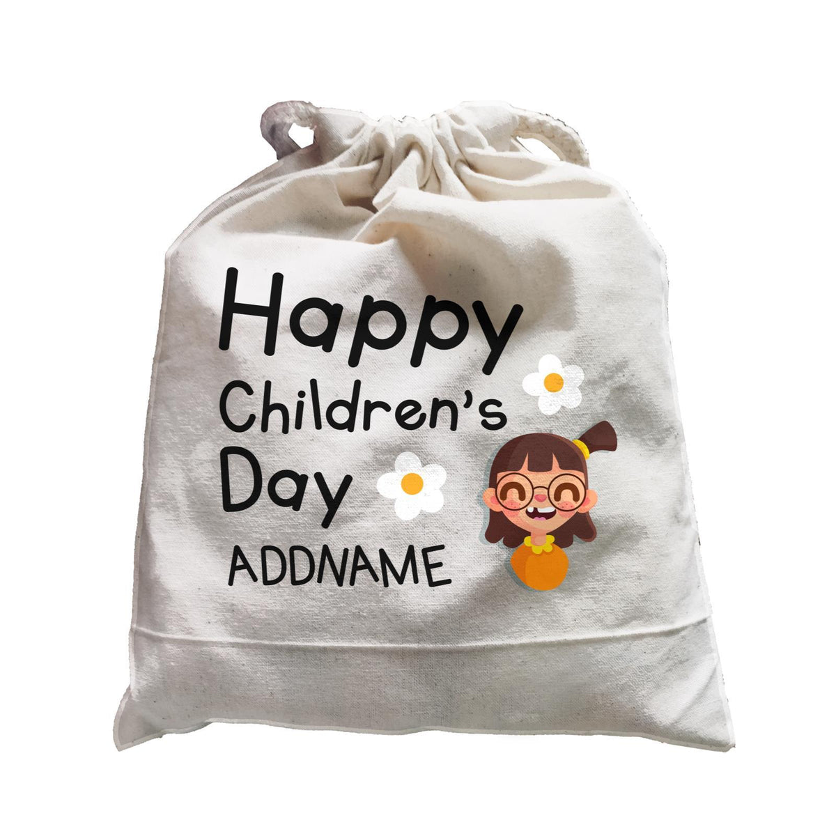 Children's Day Gift Series Happy Children's Day Cute Girl Addname Satchel