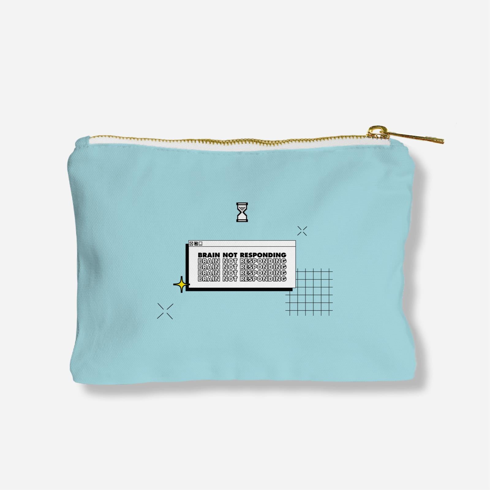 Be Confident Series Zipper Pouch - My Brain Has Too Many Tabs Open Blue