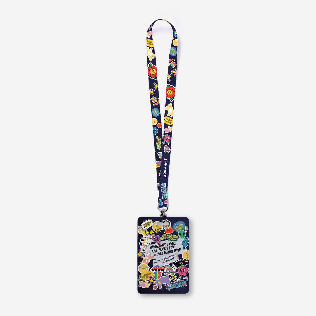 Be Confident Series Lanyard With Cardholder - Important Stuff and Tools for World Domination