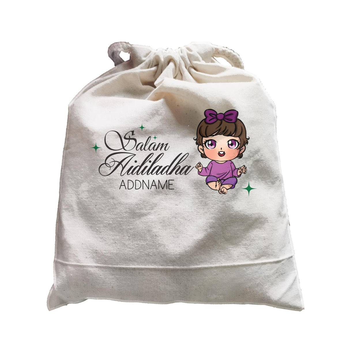 Raya Chibi Wishes Baby Girl Addname Wishes Salam Aidiladha Addname Satchel
