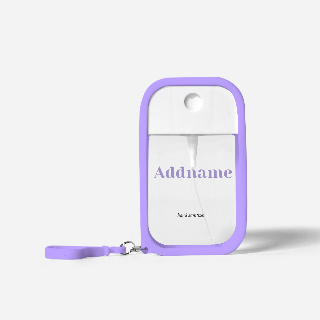 Refillable Hand Sanitizer with Personalisation - Classic Purple