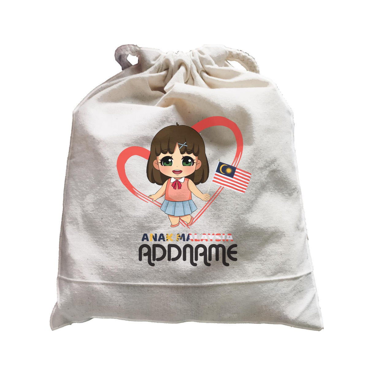 Merdeka Series Anak Malaysia Love Chinese Girl Addname Satchel