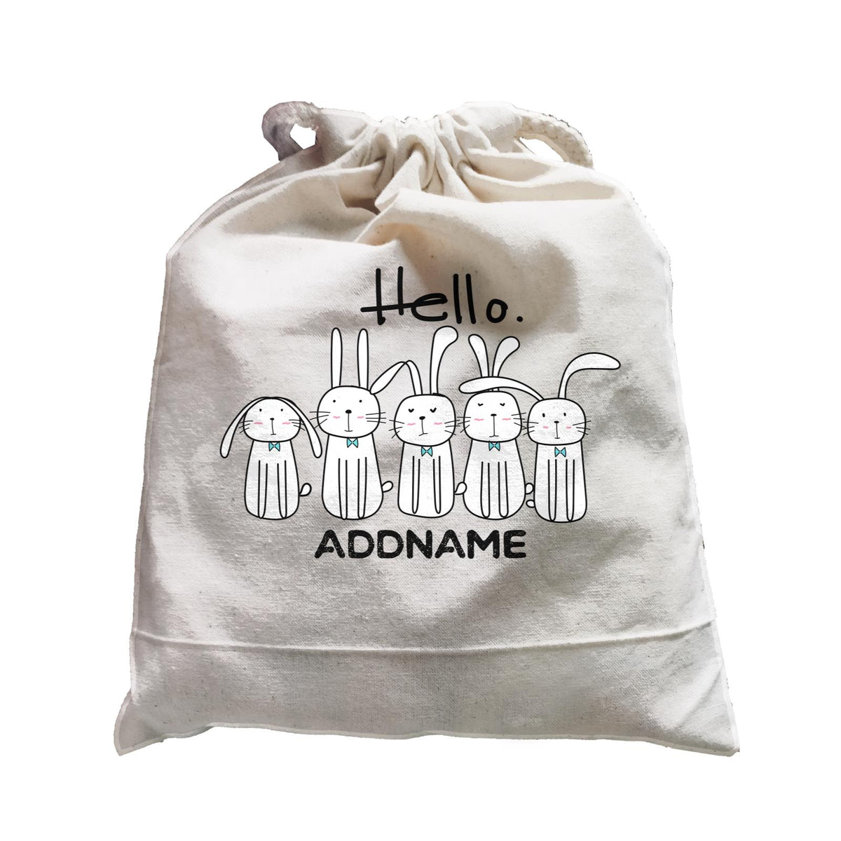 Cute Animals And Friends Series Hello Rabbits Group Addname Satchel