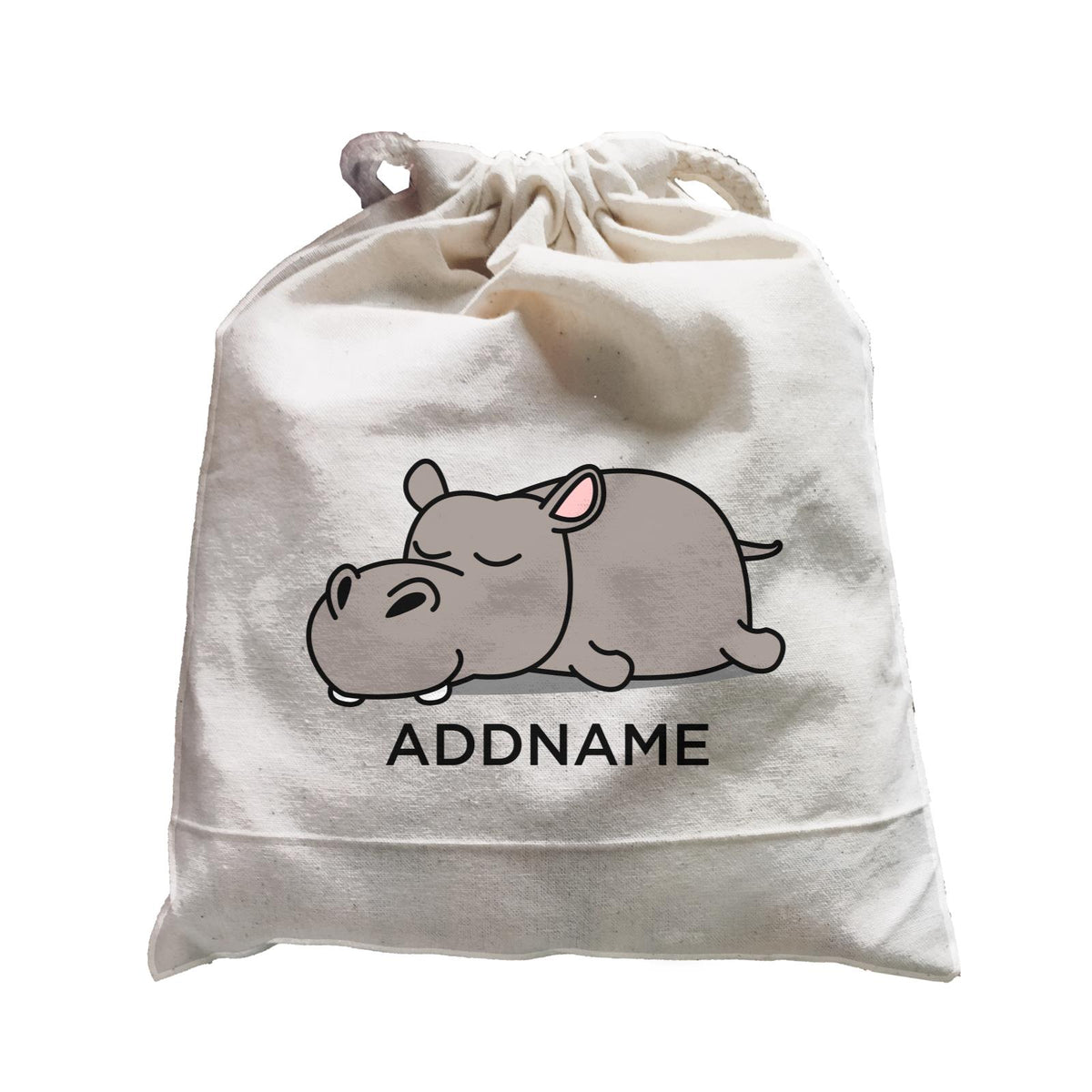 Lazy Hippopotamus Addname Satchel