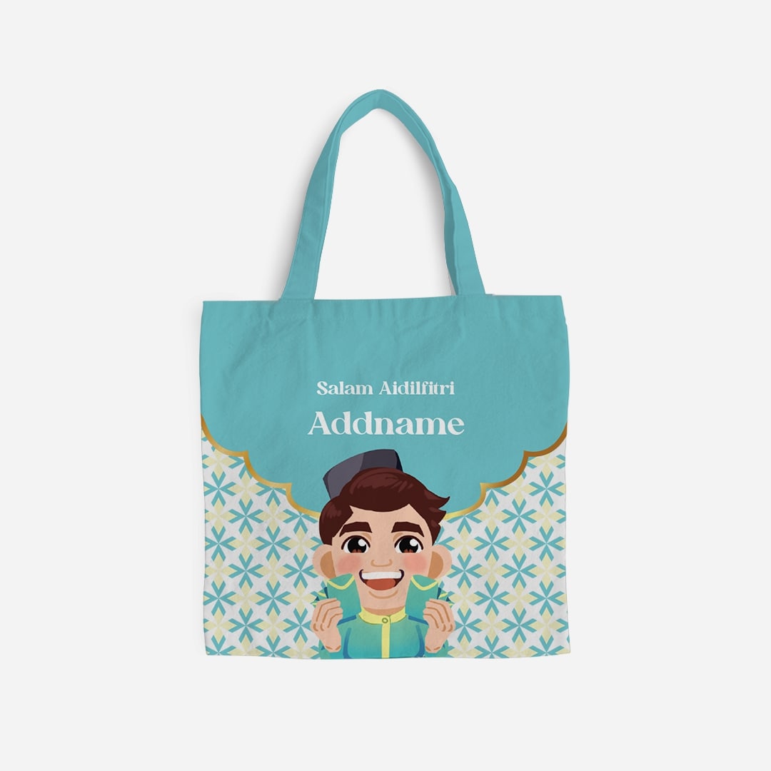 Seindah Lebaran Full Print Canvas Bag - Abah